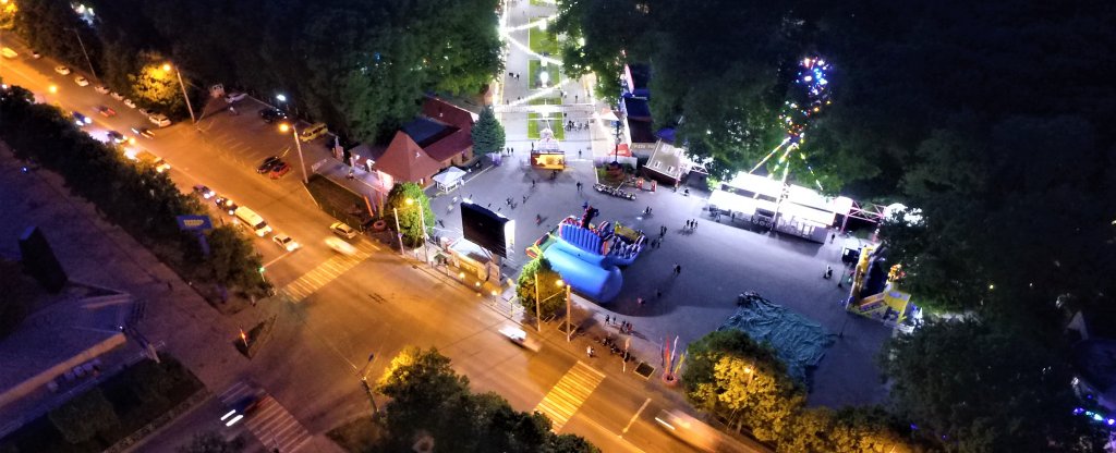 Парк,  - Фото с квадрокоптера