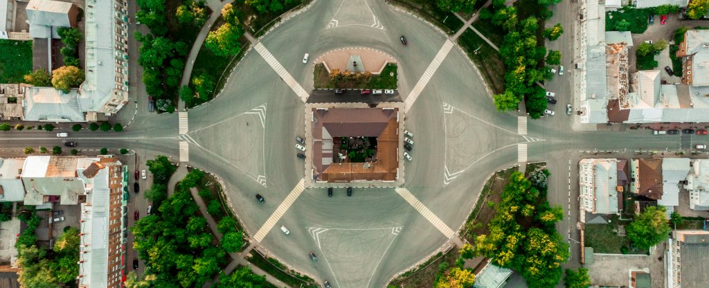 Площадь Ленина, Серпухов - Фото с квадрокоптера