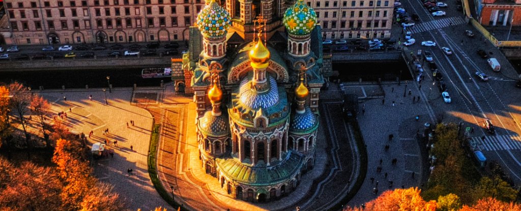 Храм Спас на Крови, Санкт-Петербург - Фото с квадрокоптера