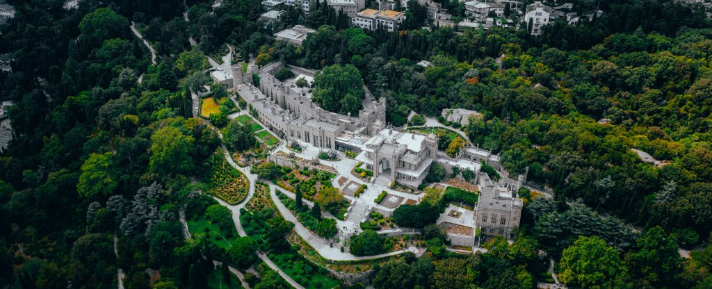 Воронцовский дворец,  - Фото с квадрокоптера