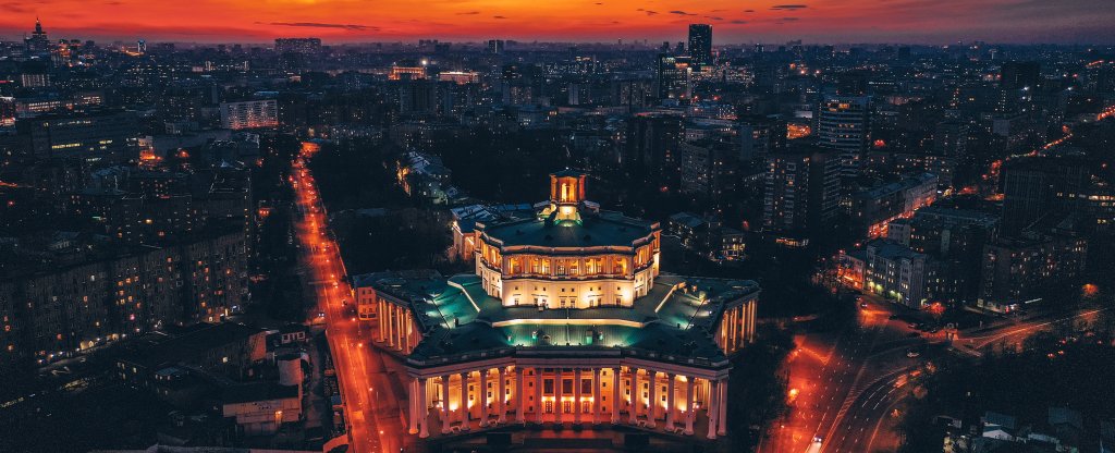 Театр Российской армии, Москва,  - Фото с квадрокоптера