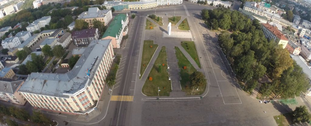 Площадь Революции. Вологда, Вологда - Фото с квадрокоптера