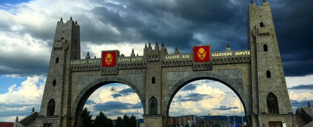 Аланские ворота, Магас - Фото с квадрокоптера