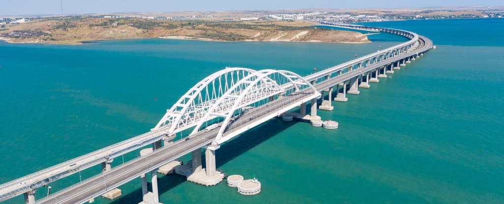 Крымский мост., Керчь - Фото с квадрокоптера