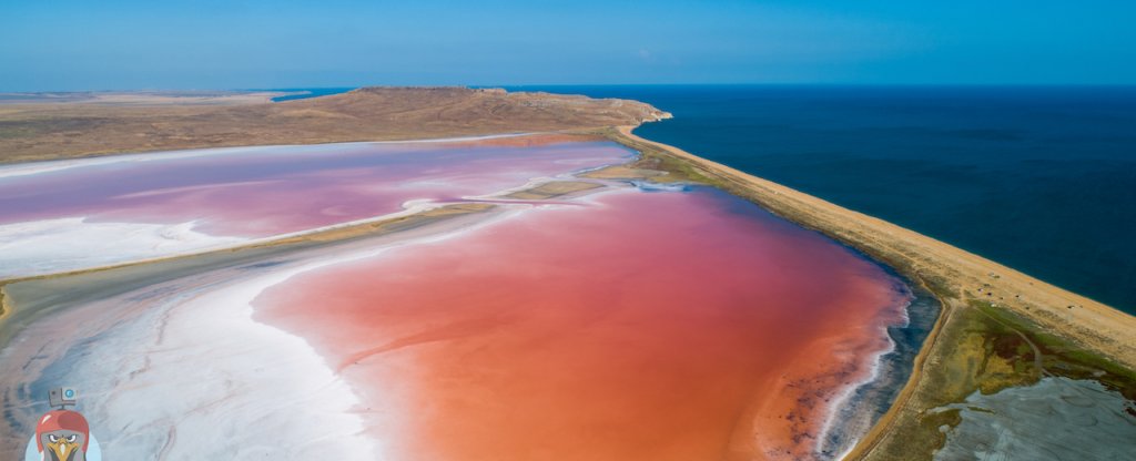 Кояшское озеро, Старый Крым - Фото с квадрокоптера