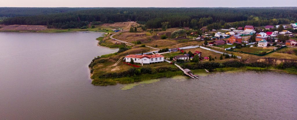 Дом у залива, Ордынское - Фото с квадрокоптера