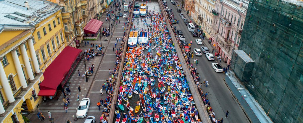 Фонтанка SUP, Санкт-Петербург - Фото с квадрокоптера