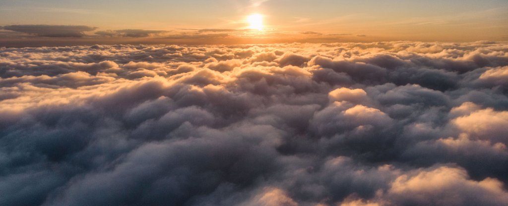 над облаками,  - Фото с квадрокоптера