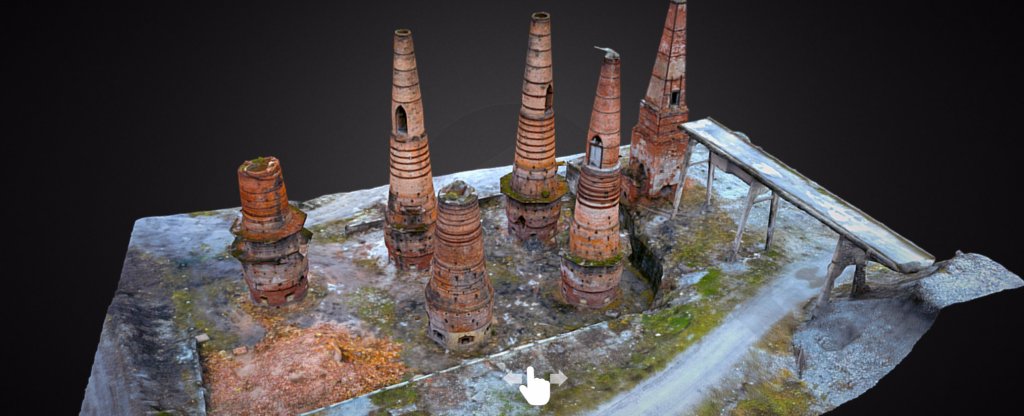 Фотограмметрия - Рускеальский мраморно-известковый завод.,  - Фото с квадрокоптера