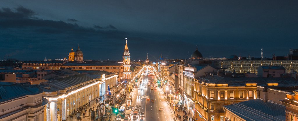 Невский проспект,  - Фото с квадрокоптера
