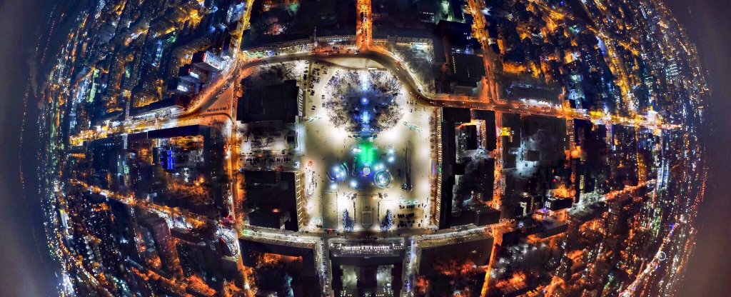 новогодняя театралка,  - Фото с квадрокоптера