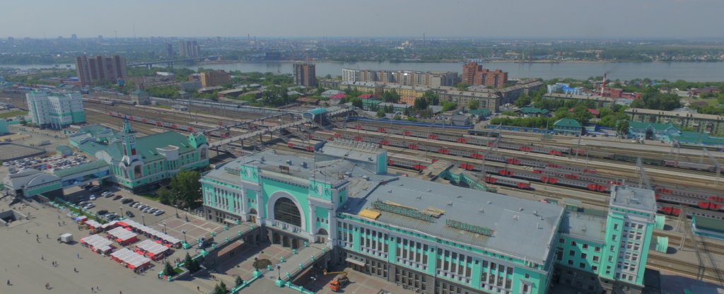 Вокзал,  - Фото с квадрокоптера