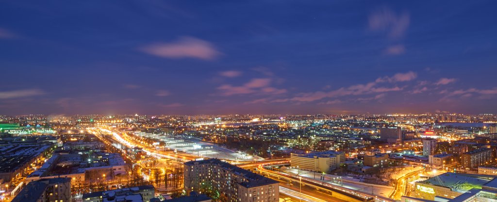 Ночная съёмка.,  - Фото с квадрокоптера