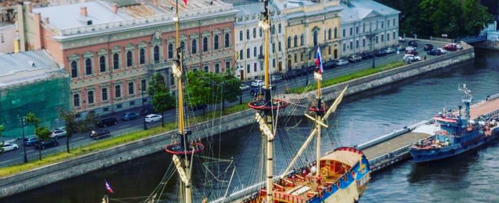 Линейный корабль 4 ранга  ,,Полтава’’, Санкт-Петербург - Фото с квадрокоптера