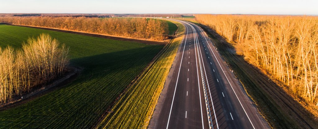 Трасса Волгоград-Москва,  - Фото с квадрокоптера