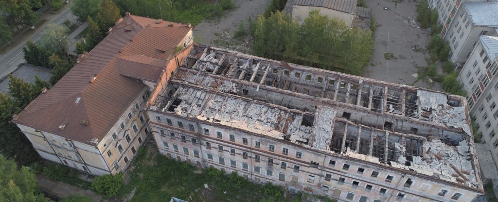 Томское училище связи,  - Фото с квадрокоптера