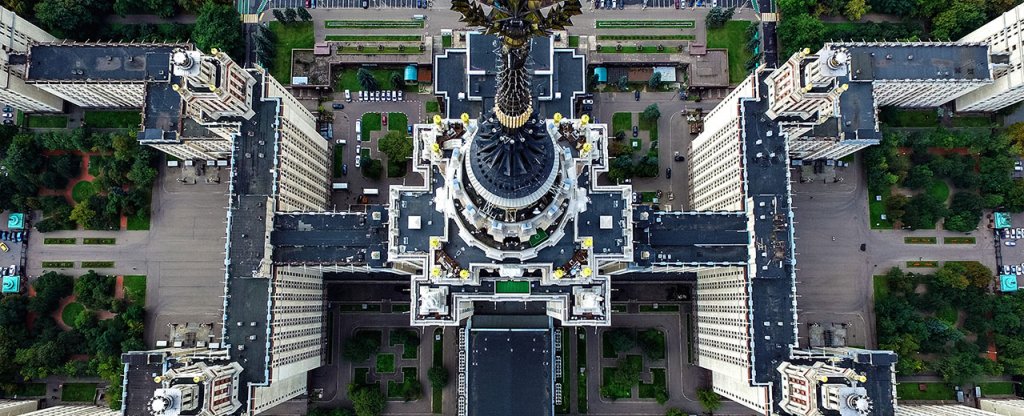 МГУ им. Ломоносова, Москва - Фото с квадрокоптера