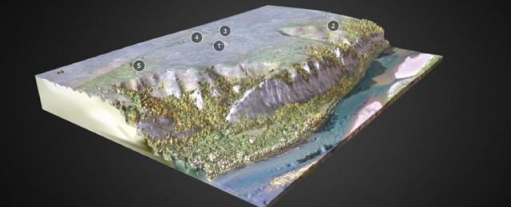 3Д модель горы охлебининского городища,  - Фото с квадрокоптера