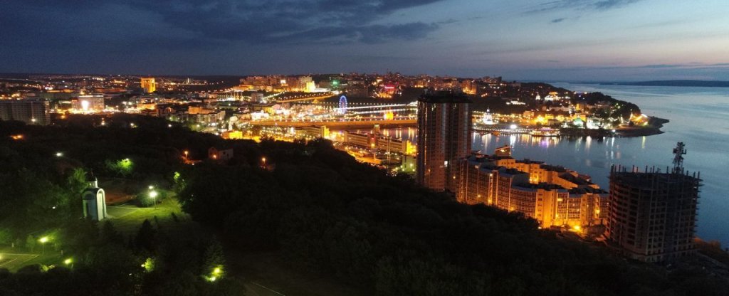 Ночная съемка,  - Фото с квадрокоптера