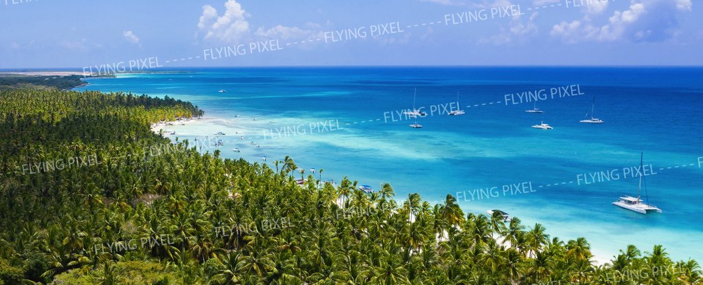 Остров Саона, Доминиканская Республика,  - Фото с квадрокоптера