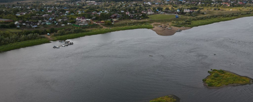с. Гольяны, берег,  - Фото с квадрокоптера