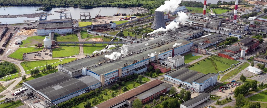 Завод,  - Фото с квадрокоптера