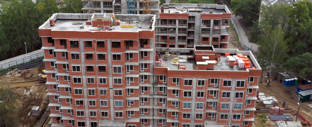 Строительство дома,  - Фото с квадрокоптера