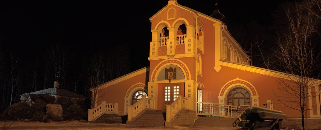 Церковь Всех Святых, в Земле Российской Просиявших., Протвино - Фото с квадрокоптера