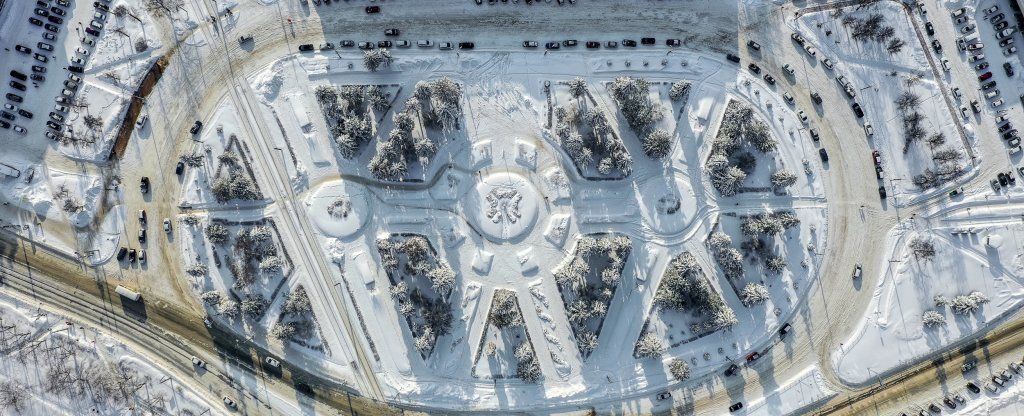 Зимняя геометрия, Нижний Новгород - Фото с квадрокоптера