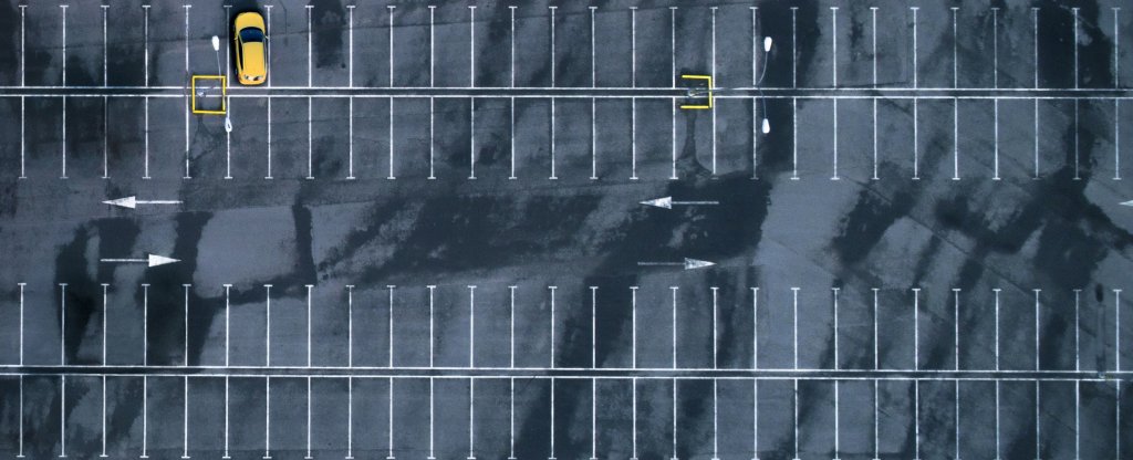 Парковка /минимализм,арт,  - Фото с квадрокоптера