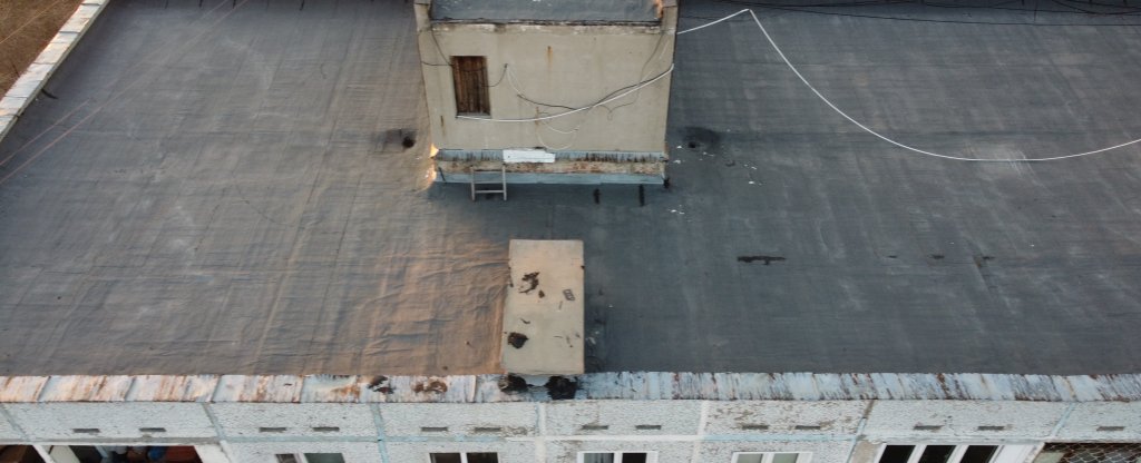 Дефекты кровли., Омск - Фото с квадрокоптера