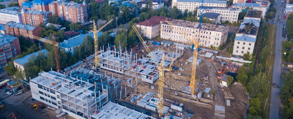 Новая школа, Томск - Фото с квадрокоптера