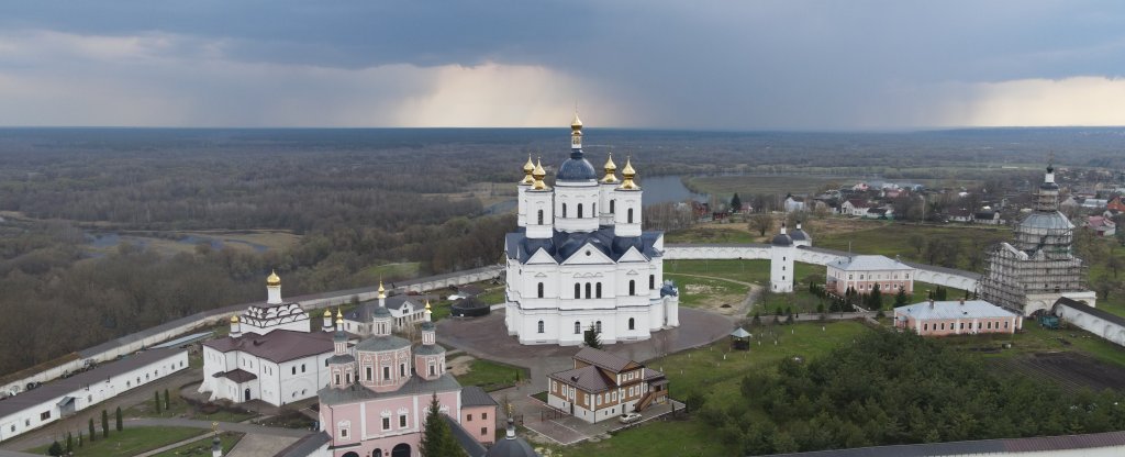 Свенский Успенский мужской монастырь, Брянск - Фото с квадрокоптера