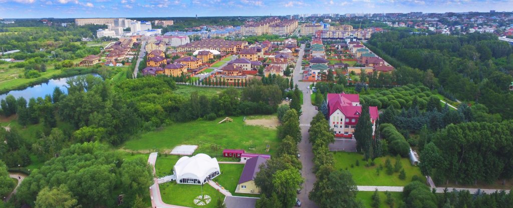 Омск, Областной дендрологический сад имени Г.И.Гензе 2017,  - Фото с квадрокоптера