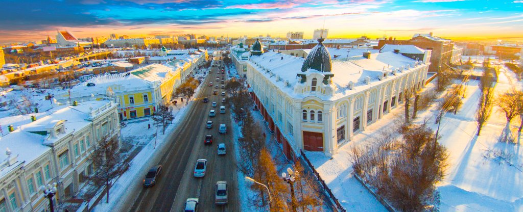 Центр Омска,  - Фото с квадрокоптера