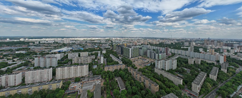 Дома,  - Фото с квадрокоптера