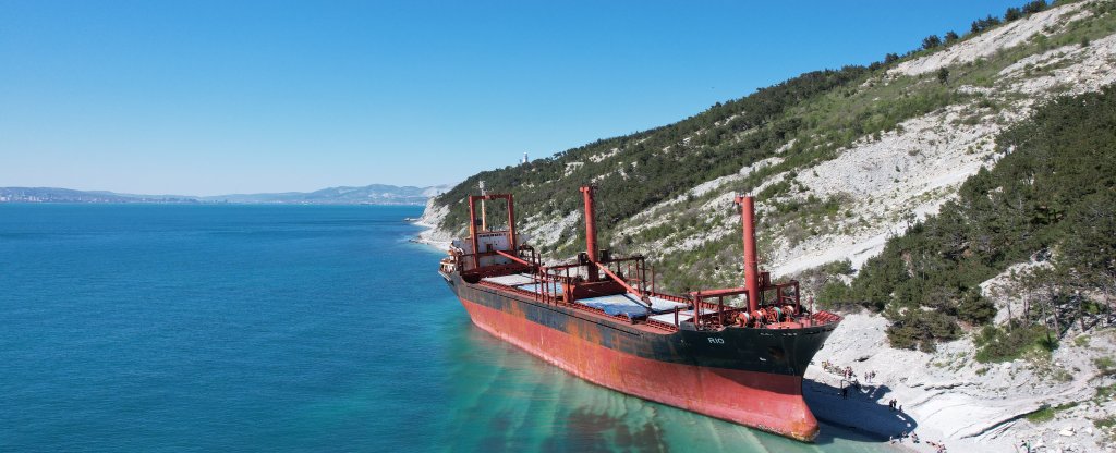 Сухогруз Рио, Кабардинка - Фото с квадрокоптера