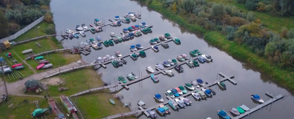 Лодочная станция, Великий Новгород - Фото с квадрокоптера