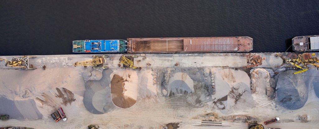 Речной порт,  - Фото с квадрокоптера