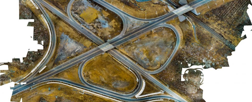 Ортофотоплан развязки, Хабаровск - Фото с квадрокоптера