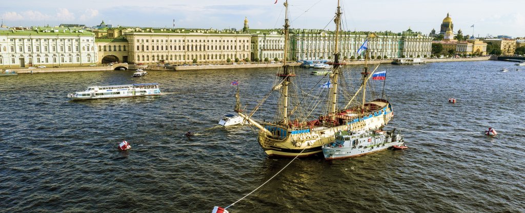 На Неве,  - Фото с квадрокоптера