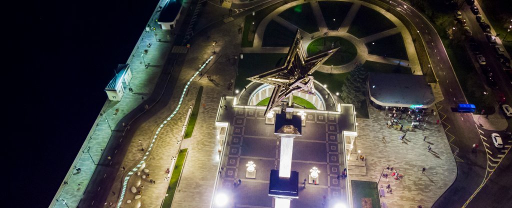 северный речной вокзал,  - Фото с квадрокоптера