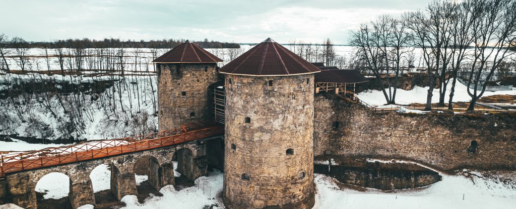 Крепость Копорье, Сосновый Бор - Фото с квадрокоптера