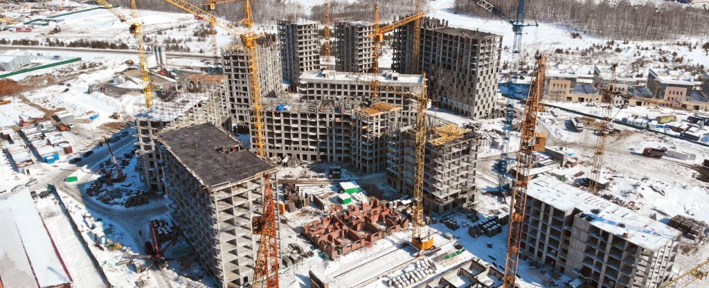 Строительство жилого квартала 