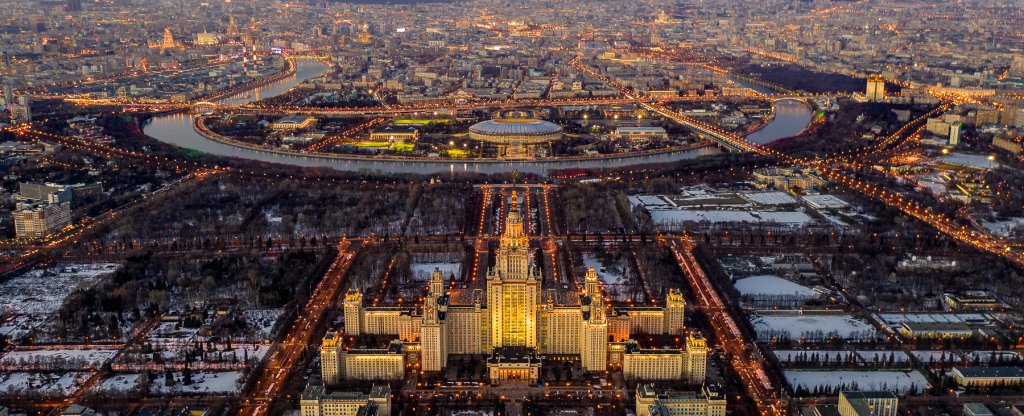 Вечерняя столица,  - Фото с квадрокоптера