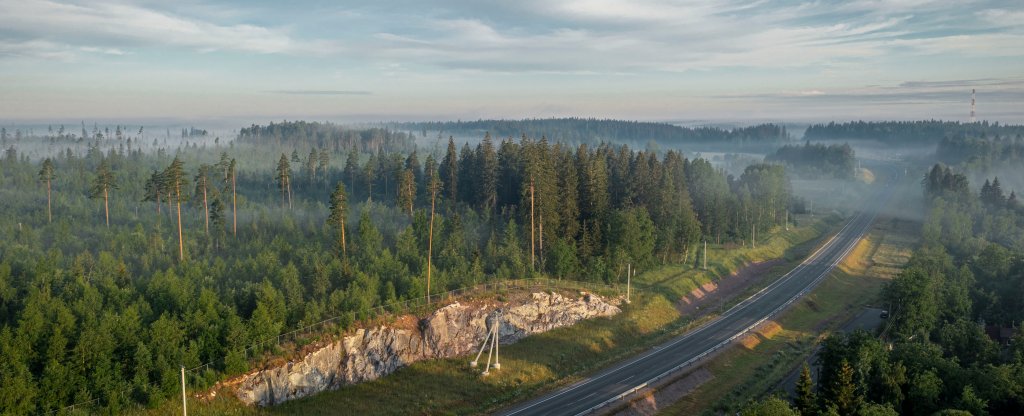 Трасса СПб-Сортавала,  - Фото с квадрокоптера