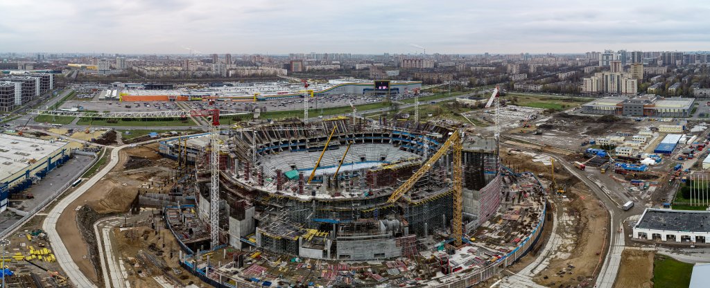 Ска арена панорама, Санкт-Петербург - Фото с квадрокоптера