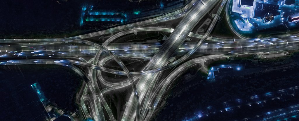 Развязка на МКАД, Москва - Фото с квадрокоптера