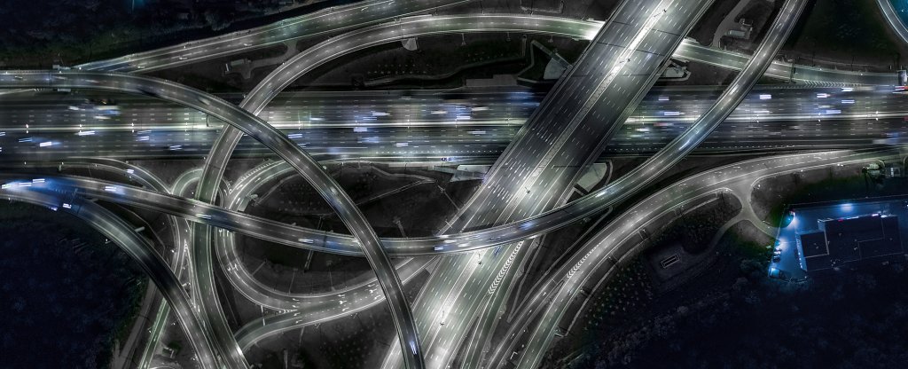 Развязка на МКАД, Москва - Фото с квадрокоптера