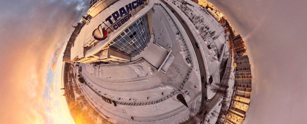 Мороз и солнце,  - Фото с квадрокоптера